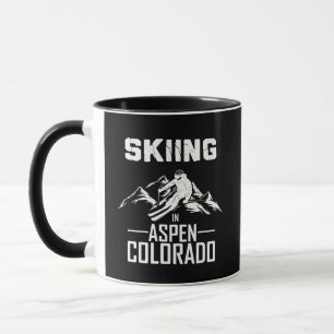 Skiën in Aspen, Colorado Mok