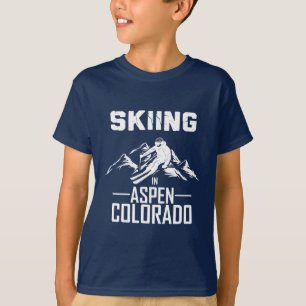 Skiën in Aspen, Colorado T-shirt