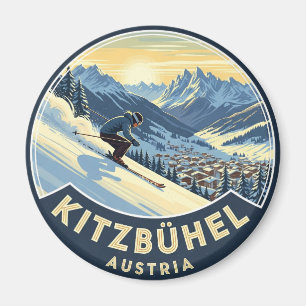 Skiën in Kitzbuhel Oostenrijk Magneet