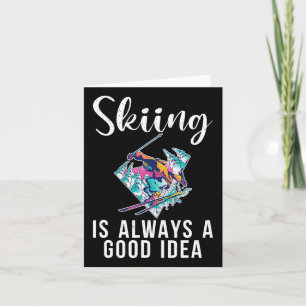 Skiën is altijd een goed idee wintersport ski kaart