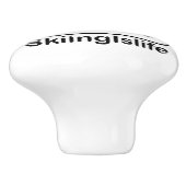 Skien is leven! keramische knop (Zijkant)