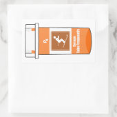 Skien is mijn geneesmiddel rechthoekige sticker (Tas)