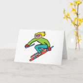 Skiën Kaart (Gele Bloem)