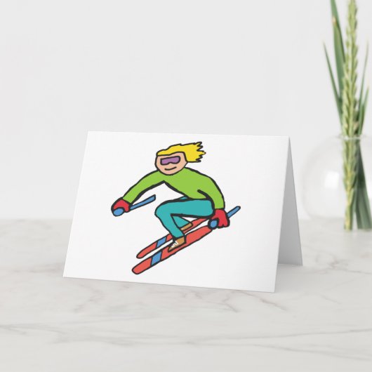 Skiën Kaart (Voorkant)