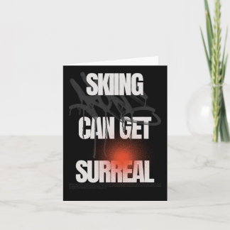 Skiën kan krijgen surrealistische alpine berg snee kaart