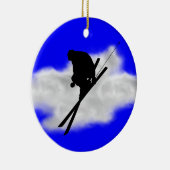 skiën keramisch ornament (Rechts)