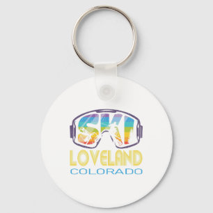 Skiën Loveland Colorado Ski Vakantie Sleutelhanger