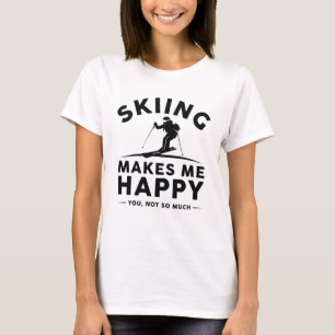 Skien maakt me blij dat je niet zo veel t-shirt