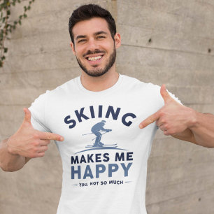 Skien maakt me blij dat je niet zo veel t-shirt