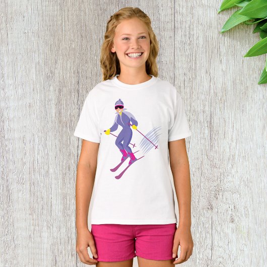Skiën Meisjes T-shirt