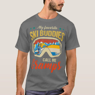 Skiën Mijn favoriete ski-vrienden noemen me Gramps T-shirt