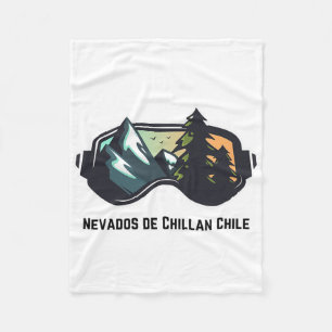 Skiën Nevados De Chillan Chili Bergskiën T Heren Fleece Deken