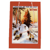 Skiën op het Poster Vosges Medium Cadeauzakje (Achterkant)