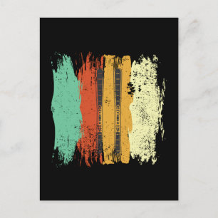 Skiën Retro Ski Briefkaart