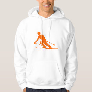 Skiën - Sinaasappel Hoodie