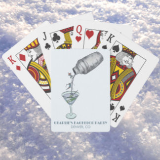 Skiën vrijgezellenfeest pokerkaarten