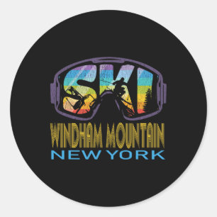 Skiën Windham Mountain New York Ski Vakantie Ronde Sticker