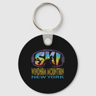 Skiën Windham Mountain New York Ski Vakantie Sleutelhanger