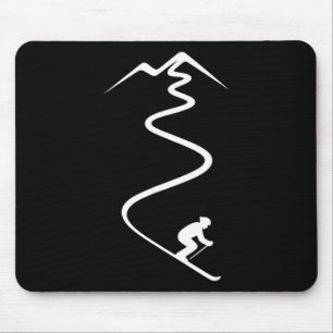 Skiën Wintersport Ski Berg Muismat