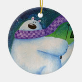 Skiend Beer keramisch Ornament (Voorkant)