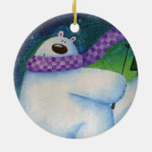 Skiend Beer keramisch Ornament (Achterkant)