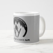 Skiend ongeval komt snel goed extra grote beker (Voorkant rechts)