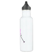 Skiende konijn met skipolen waterfles  (Rechts)