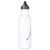 Skiende konijn met skipolen waterfles  (Links)