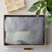 Skiende vogelpoten over de berg tissuepapier (Geschenk)