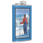 Skier Admiring - Blue Mountain, Washington Heupfles (Rechts)