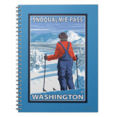 Skier Admiring - Snoqualmie Pass, Washington, VS Notitieboek (Voorkant)