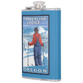 Skier Admiring - Timberline Lodge, Oregon Heupfles (Links)