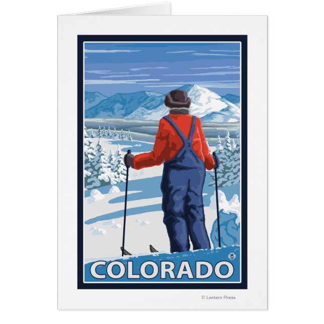 Skier AdmiringColorado (Devant)