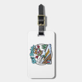 skiër bagagelabel (Voorkant verticaal)