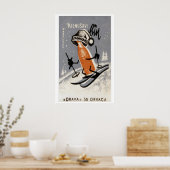 Skier Bière - Impression Boîte d'Allumettes - Art (Cuisine)