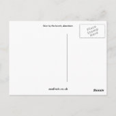 Skier bij Beach Briefkaart (Achterkant)