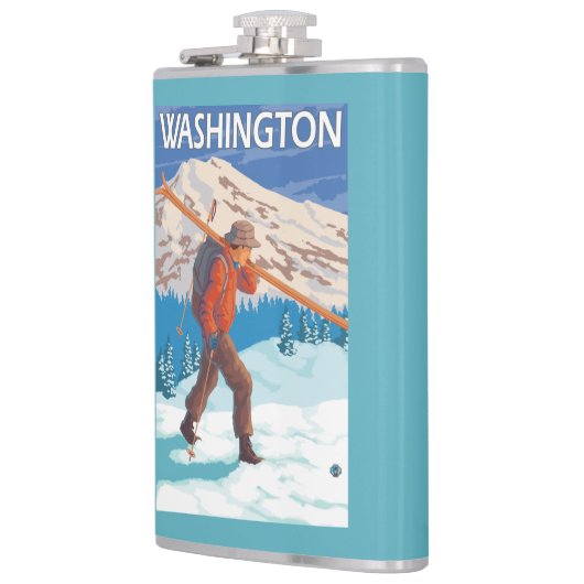 Skier Carrying Snow Skis - Washington Heupfles (Links)