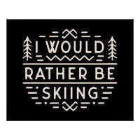 Skier citaten Ik zou liever skiën