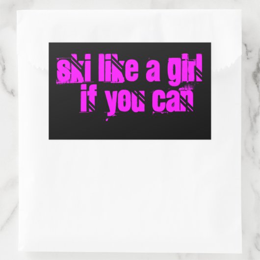 skier comme un autocollant (Sac)