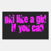 skier comme un autocollant (Devant)