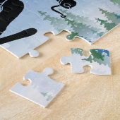 Skier Design Jigsaw Puzzle (Côté)