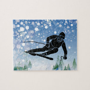 Skier design puzzel