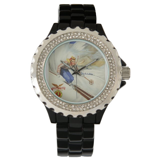Skier Horloge (Voorkant)