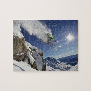 Skier in Midair Legpuzzel