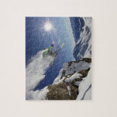 Skier in Midair Legpuzzel (Verticaal)