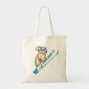 Skier Pika krijgt Big Air Illustratie Tote Bag