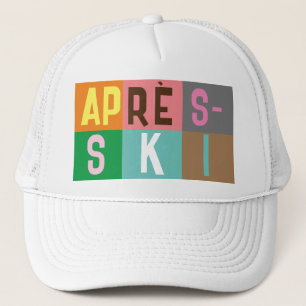 Skier Retro Après Ski Color Blocks Trucker Pet