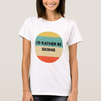 Skiër shirt Ik skiede liever