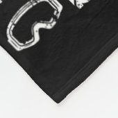 Skier Skiing Fleece Deken (Hoek)