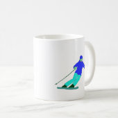 Skier Snow Skiing Koffiemok (Voorkant rechts)